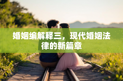 婚姻编解释三，现代婚姻法律的新篇章