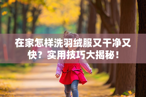 在家怎样洗羽绒服又干净又快？实用技巧大揭秘！