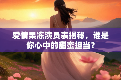 爱情果冻演员表揭秘，谁是你心中的甜蜜担当？