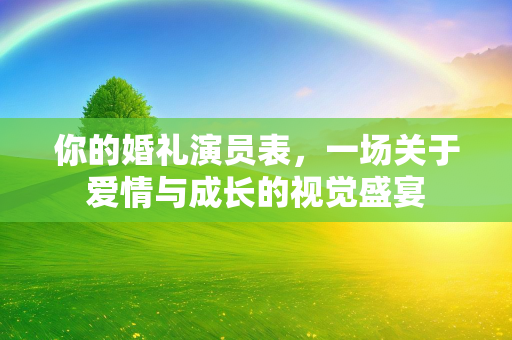 你的婚礼演员表，一场关于爱情与成长的视觉盛宴