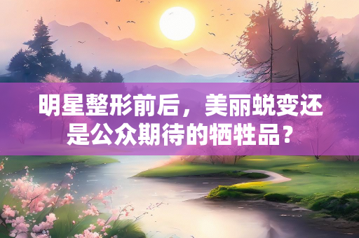 明星整形前后，美丽蜕变还是公众期待的牺牲品？