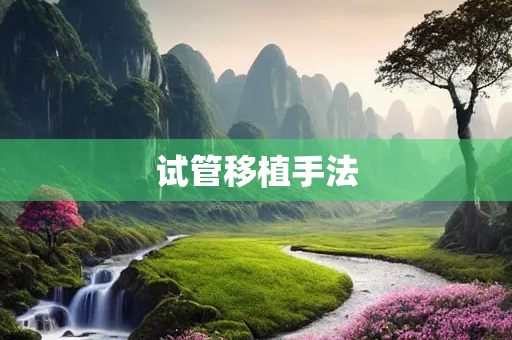 试管移植手法