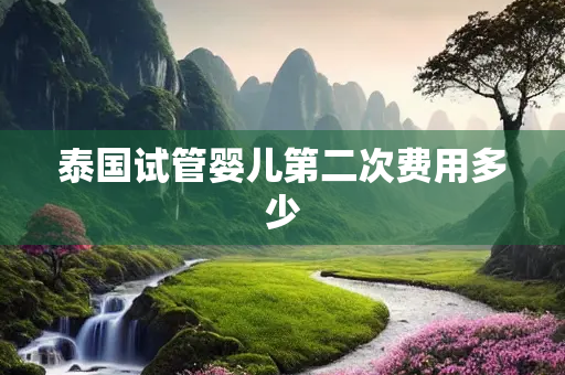 泰国试管婴儿第二次费用多少