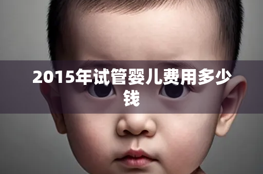 2015年试管婴儿费用多少钱