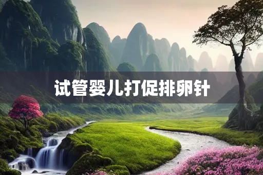 试管婴儿打促排卵针